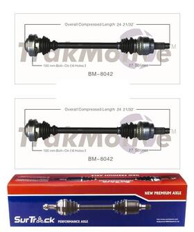 Bm-8042 Surtrack For Bmw 525i 528i 530i Rwd 97-03 Pair Of Rear Cv Axle Shaft Assies Set