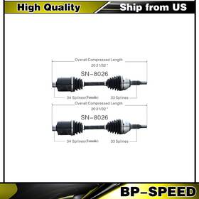 Bpspd20230109bp00895qy Surtrack For Chevy Cobalt Hhr Saturn Ion Fwd Pair Of Front Cv Axle Shafts Set