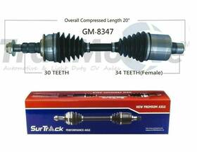 Surtrack Gm-8343 For Chevy Volt 2011-2015 Front Right Left Cv Axle Shafts Set