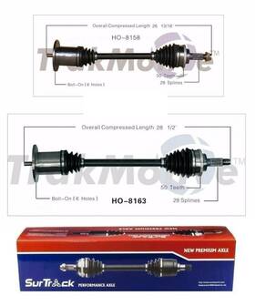 Ho-8158 Surtrack For Honda S2000 Rwd 00-09 Pair Of Rear Cv Axle Shafts Assemblies Set
