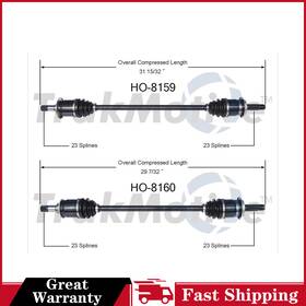 Ho8160 Surtrack Pair Of Rear Cv Axle Shafts Set For Honda Cr-v 2002-2006 4wd