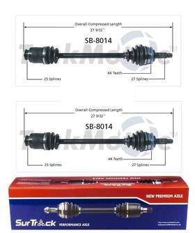 Sb-8014 Surtrack 2 Front Cv Axle Shafts Set For Subaru Impreza Awd 02-04 Rs Wrx Sedan Sb-8014 Surtrack 2 Front Cv Axle Shafts Set For Subaru Impreza Awd 02-04 Rs Wrx Sedan