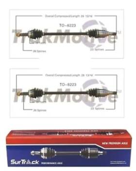 To-8223 Surtrack Pair Of Rear Cv Axle Shaft Set For Toyota Matrix Pontiac Vibe 03-06 Awd