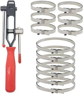 Tbz102-28 Tabazy Cv Joint Banding Boot Axle Clamp Tool With Universal Adjustable Drive Red