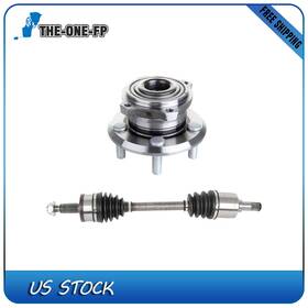 The848032one The-one-fp 2x Front Left Cv Axle Shaft Wheel Bearing Hub Kit For Chrysler 300 2005-2015 Awd