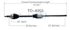 To-8201 Surtrack Cv Axle Shaft Front Right Fits Toyota 844084082015