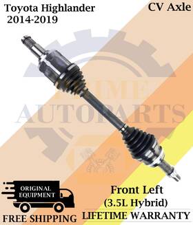 Tn18016 Top Notch Premium Oe Front Left Cv Axle For 2014-2019 Toyota Highlander Lifetime Warranty