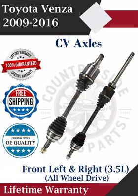 Tn18031 Top Notch New Oe Front Cv Axles For 2009-2016 Toyota Venza 3.5l 4x4 Lifetime Warranty
