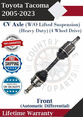 Tn18033xd Top Notch New Oe Front Cv Axle For 2005-2023 Toyota Tacoma 4wd Hd Lifetime Warranty