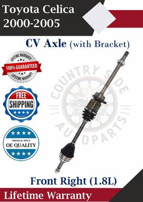 Tn18289 Top Notch Front Right Cv Axle For 2000-2005 Toyota Celica With Bracket Lifetime Warranty