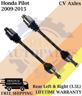 Tn50170 Top Notch New Oe Rear Cv Axles For 2009-2015 Honda Pilot 3.5l Lifetime Warranty