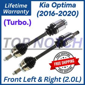 Top Notch Tn60287 New Oe Front Cv Axles For 2016-2020 Kia Optima 2.0l Turbo. Lifetime Warranty