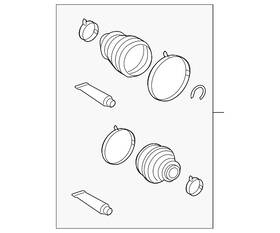 04427-08111 Toyota Genuine Boot Kit
