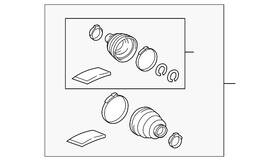 04427-42131 Toyota Genuine Boot Kit