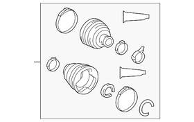 04428-0w070 Toyota Genuine Boot Kit