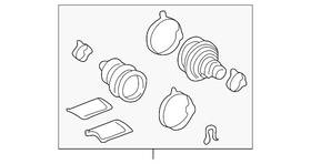 04438-07020 Toyota Genuine Boot Kit