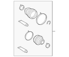 04438-08040 Toyota Genuine Boot Kit