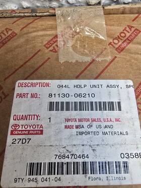 8113006210 Toyota Lampara Delantera Del Lado Derecho Pasajero Camry 2007-2009