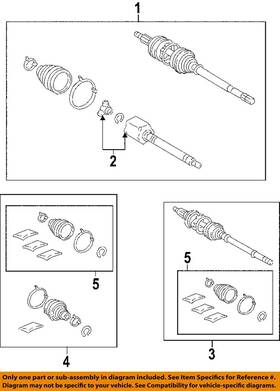 0442808060 Toyota Oem 06-07 Highlander Front Suspension Drive Axles-boot Kit