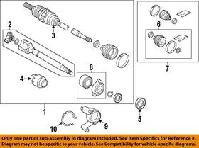 434100e530 Toyota Oem 24-25 Grand Highlander Drive Axles-axle Assy