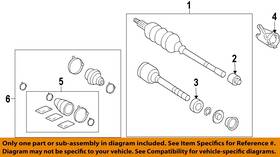 Toyota Oem 4342008072 17-20 Sienna Carrier Front Axles-axle Assy