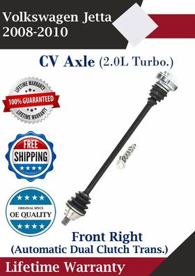 Ad8128 Trakmotive Front Right Cv Axle For 2008-2010 Volkswagen Jetta Automatic Dual Clutch Trans