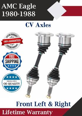 Am8001 Trakmotive New Oe Front Cv Axles For 1980-1988 Amc Eagle 2.5l 4.2l Lifetime Warranty Am8001 Trakmotive New Oe Front Cv Axles For 1980-1988 Amc Eagle 2.5l 4.2l Lifetime Warranty
