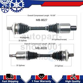 Apsh01230217149888 Trakmotive 2 Front Cv Axle Shaft Joint For Mercedes-benz E500 2006 2005 2004
