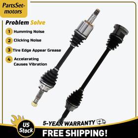 Bapni-8241-8240 Trakmotive Front Cv Axle Shafts Joint Pair For Infiniti Fx35 Awd 2003-08 V6
