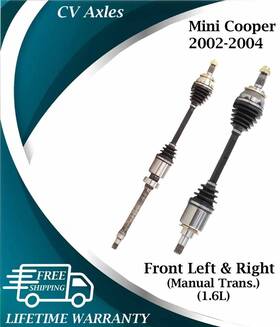 Bm8011 Trakmotive New Oe Front Cv Axles For 2002-2004 Mini Cooper Manual Trans