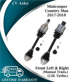 Bm8152 Trakmotive New Oe Front Cv Axles For 2017-2018 Mini Cooper Countryman Lifetime Warranty