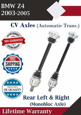 Bm8231 Trakmotive Oe Rear Left And Right Cv Axle For 2003-2005 Bmw Z4 2.5l 3.0l Lifetime Warranty