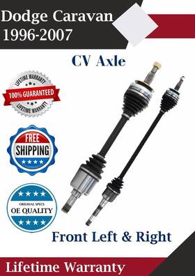 Ch8080 Trakmotive New Oe Front Left And Right Cv Axle For 1996-2007 Dodge Caravan Lifetime Warranty