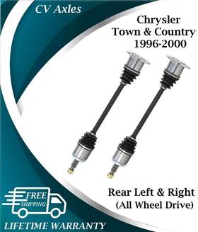 Ch8231 Trakmotive New Oe Rear Cv Axles For 1996-2000 Chrysler Town And Country 4x4 Lifetime Warranty