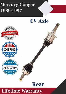 Fd8082 Trakmotive New Oe Rear Cv Axle For 1989-1997 Mercury Cougar 3.8l 4.6l 5.0l Lifetime Warran Fd8082 Trakmotive New Oe Rear Cv Axle For 1989-1997 Mercury Cougar 3.8l 4.6l 5.0l Lifetime Warran