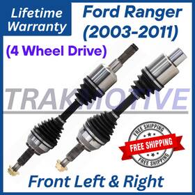 Trakmotive Fd8168 New Oe Front Cv Axle For 2003-2011 Ford Ranger 4wd Lifetime Warranty
