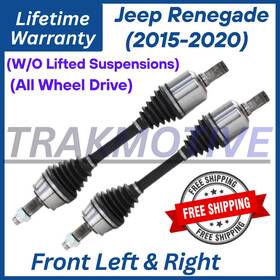 Fi8009 Trakmotive New Oe Front Cv Axles For 2015-2020 Jeep Renegade 4x4 Lifetime Warranty