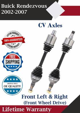 Gm8153 Trakmotive New Oe Front Cv Axles For 2002-2007 Buick Rendezvous 2wd Lifetime Warranty