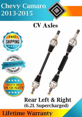 Trakmotive Gm8387 Oe Rear Cv Axles For 2013-2015 Chevy Camaro 6.2l Supercharged Lifetime Warranty