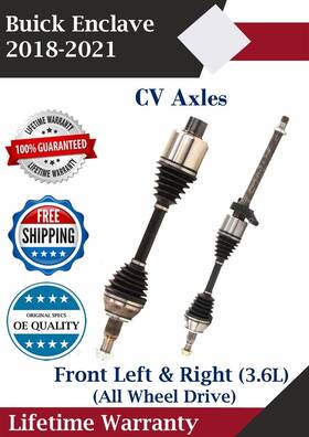 Gm8475 Trakmotive New Oe Front Cv Axles For 2018-2021 Buick Enclave 3.6l 4x4 Lifetime Warranty