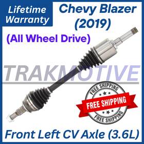 Trakmotive Gm8497 New Oe Front Left Cv Axle For 2019 Chevy Blazer 3.6l 4x4 Lifetime Warranty