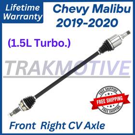 Gm86005 Trakmotive Oe Front Right Cv Axle For 2019-2020 Chevy Malibu 1.5l Turbo. Lifetime Warra