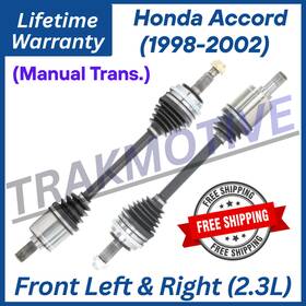Ho8027 Trakmotive New Oe Front Cv Axles For 1998-2002 Honda Accord 2.3l Manual Lifetime Warranty