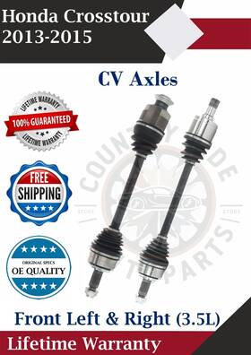 Ho8507 Trakmotive New Oe Front Cv Axles For 2013-2015 Honda Crosstour 3.5l Lifetime Warranty