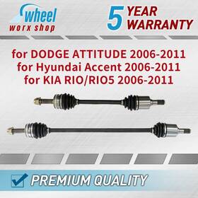 Hy8109 Trakmotive Surtrack Pair Set Of 2 Front Cv Axle Shafts Fits Hyundai Accent Kia Rio5 2006-11