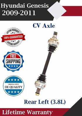 Hy8272 Trakmotive New Oe Rear Left Cv Axle For 2009-2011 Hyundai Genesis 3.8l Lifetime Warranty