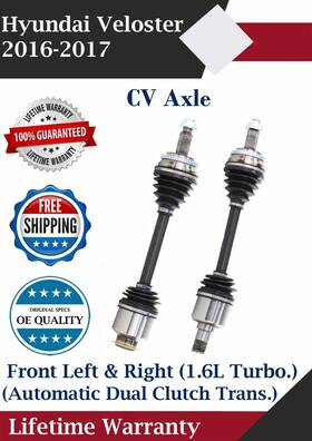 Hy8324 Trakmotive New Oe Front Cv Axles For 2016-2017 Hyundai Veloster Automatic Dual Clutch Trans