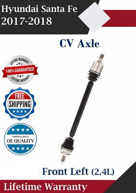 Hy8359 Trakmotive New Oe Front Left Cv Axle For 2017-2018 Hyundai Santa Fe 2.4l Lifetime Warranty