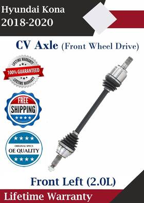 Hy86004 Trakmotive New Oe Front Left Cv Axle For 2018-2020 Hyundai Kona 2.0l 2wd Lifetime Warranty