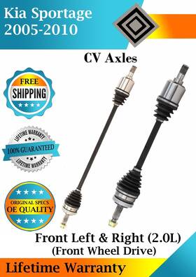 Trakmotive Ka8044 New Oe Front Cv Axles For 2005-2010 Kia Sportage 2.0l 2wd Lifetime Warranty